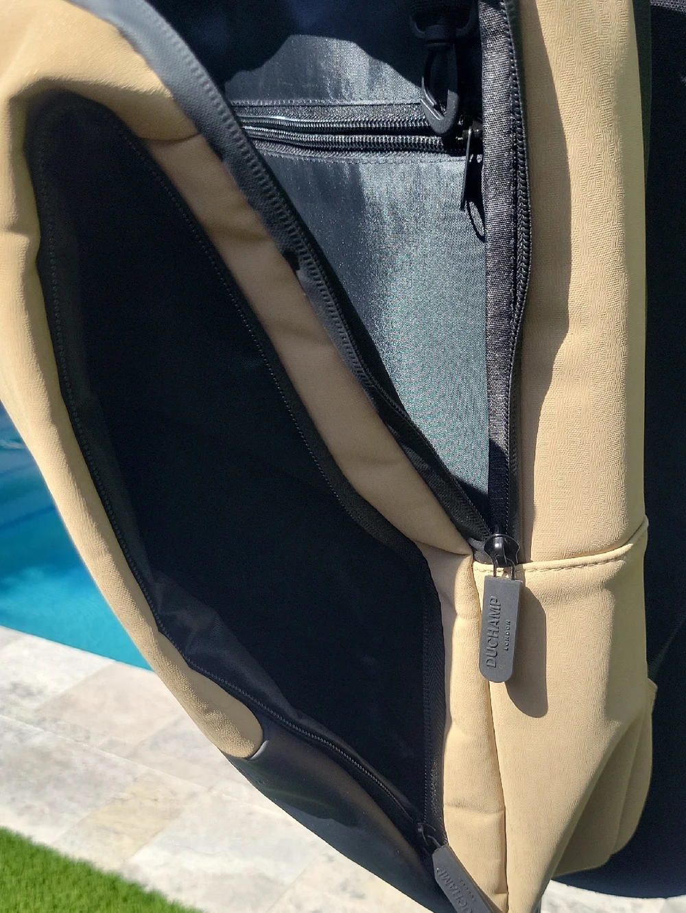 Duchamp Rubberized Snow Minimalist Laptop Backpack